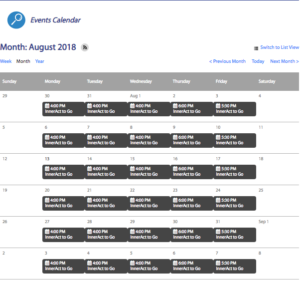 Event Pages Before