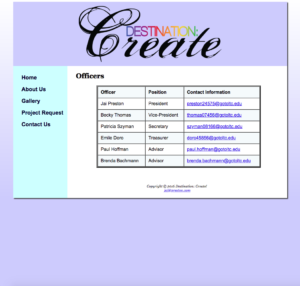 Destination Create Officers